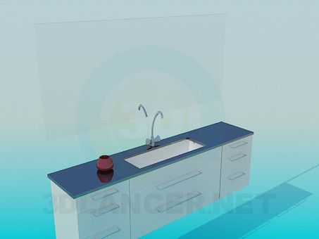 3d model Washbasin - preview 3d model Washbasin - preview