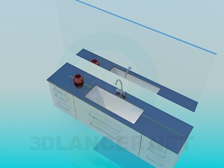 3d model Washbasin - preview 3d model Washbasin - preview