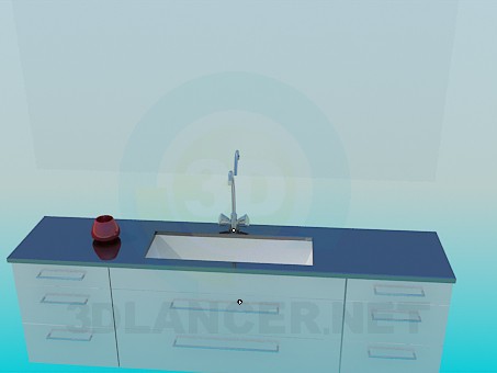 3d model Washbasin - preview 3d model Washbasin - preview