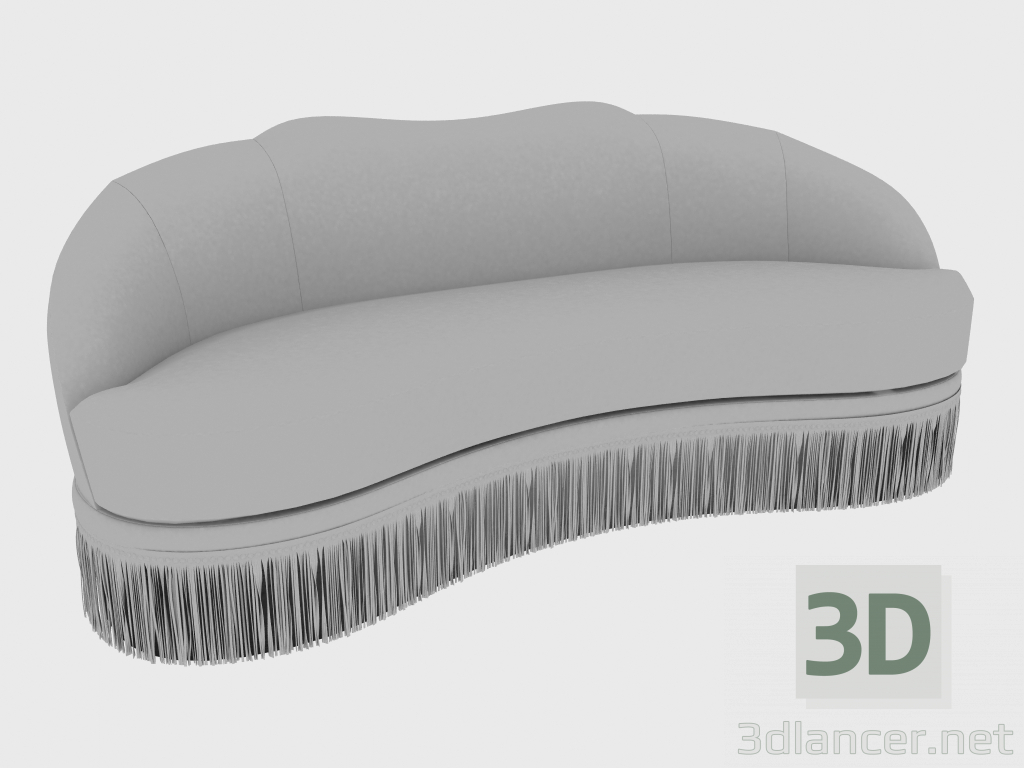 3 डी मॉडल सोफा डेज़ी लघु सोफा (225x105xH85) - पूर्वावलोकन