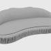 3D Modell Sofa DAISY KLEINES SOFA (225x105xH85) - Vorschau
