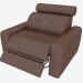 3d model Armchair with footrest and headrest - preview