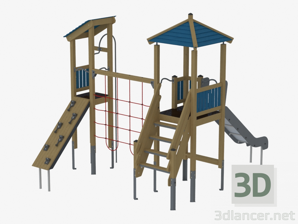3d модель Дитячий ігровий комплекс (К1202) – превью
