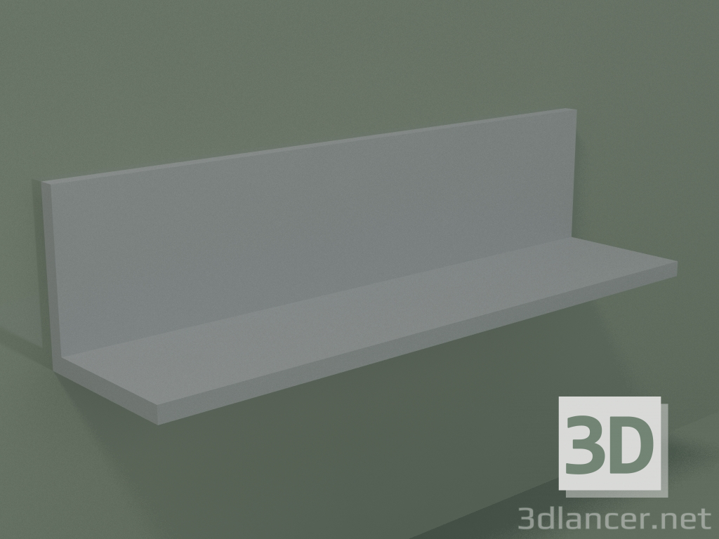 3D modeli Raf (90U20001, Gümüş Gri C35, L 48, P 12, H 12 cm) - önizleme