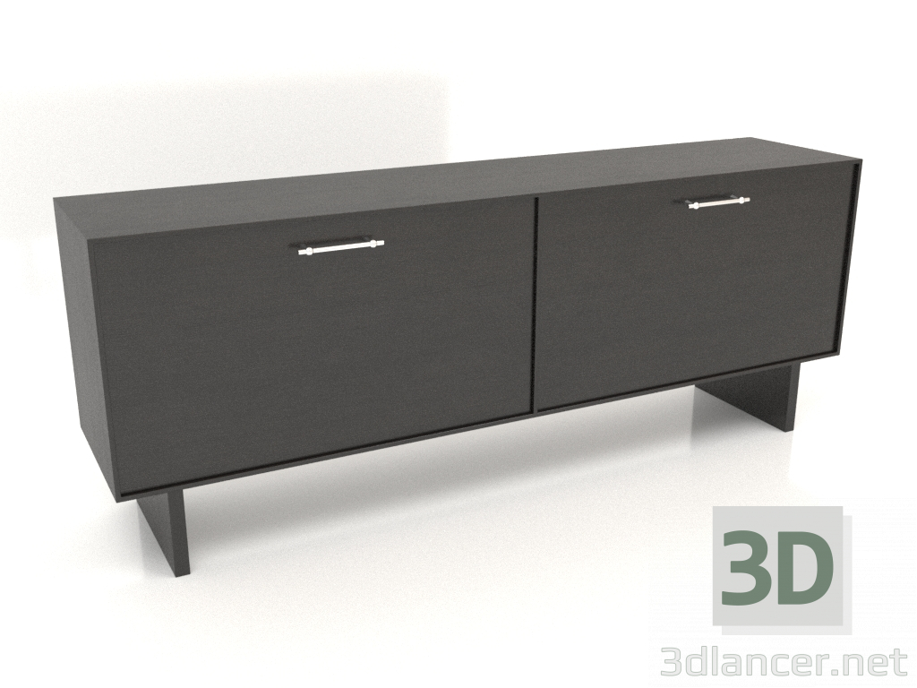 3d model Cabinet ТМ 061 (1800x400x700, wood black) - preview