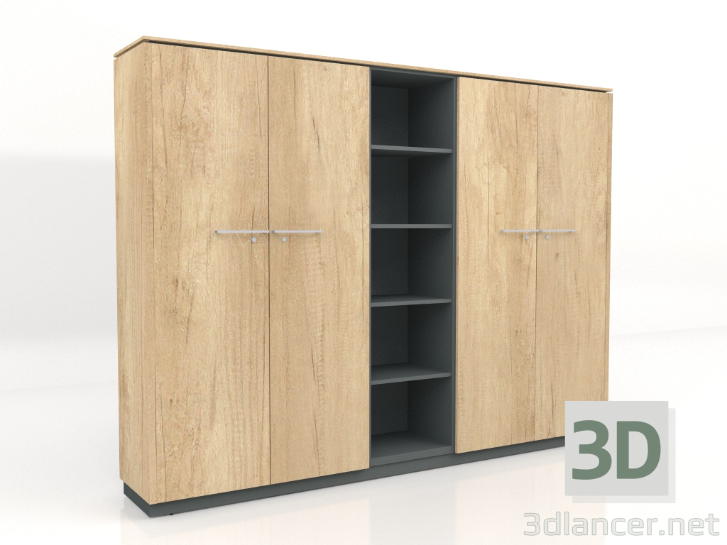 3d model Semi-bookcase Status X5129 (2496x421x1871) - preview
