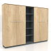 3d model Semi-bookcase Status X5129 (2496x421x1871) - preview