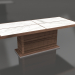 modèle 3D Table à manger Table pleine rectangulaire 220 marbre - preview
