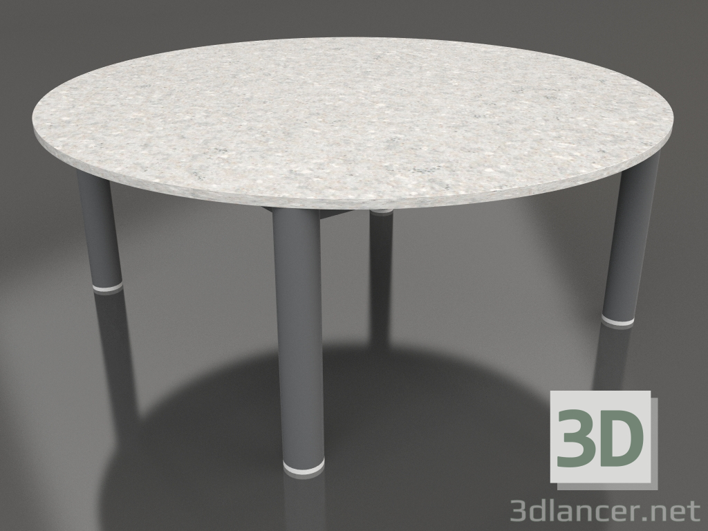 3d model Coffee table D 90 (Anthracite, DEKTON Sirocco) - preview