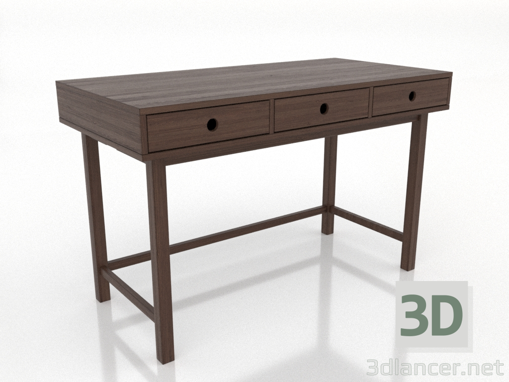 3d model Writing desk 1 1200 X 600 mm (dark walnut) - preview 3d model Writing desk 1 1200 X 600 mm (dark walnut) - preview