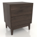 modello 3D Comodino LEMAR 2 cassetti (rovere scuro) - anteprima