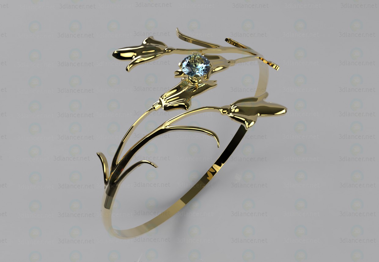 3d model Ring "Lily" - preview 3d model Ring "Lily" - preview