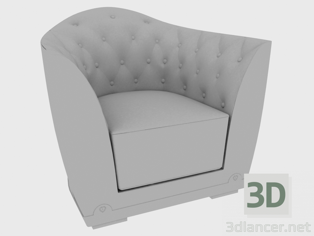 modèle 3D FAUTEUIL DE GRACE (92x85xH80) - preview
