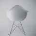 3d Chair Eames DAR White model buy - render