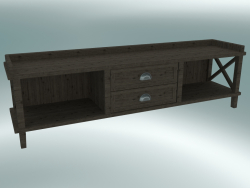 Bench Cambridge with 2 drawers (Dark Oak)
