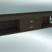 modello 3D Panca Cambridge con 2 cassetti (Rovere scuro) - anteprima