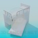 3D modeli Güverte yatak - önizleme