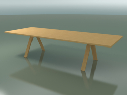 Tavolo con piano di lavoro standard 5003 (H 74 - 320 x 120 cm, rovere naturale, composizione 1)