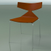 3D Modell Stapelbarer Stuhl 3701 (4 Metallbeine, Orange, CRO) - Vorschau