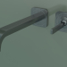 3D modeli Ankastre duvara monte için tek kollu lavabo bataryası (36106340, Fırçalanmış Siyah Krom) - önizleme