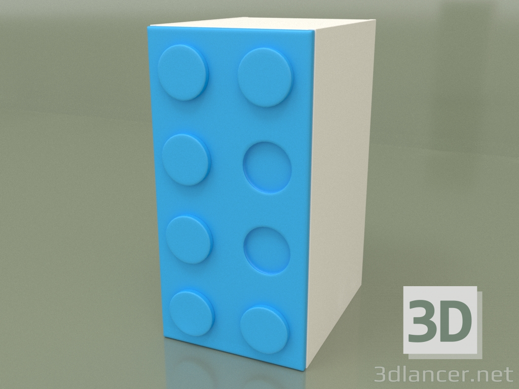 3D modeli Tek kanatlı dolap (Topaz) - önizleme