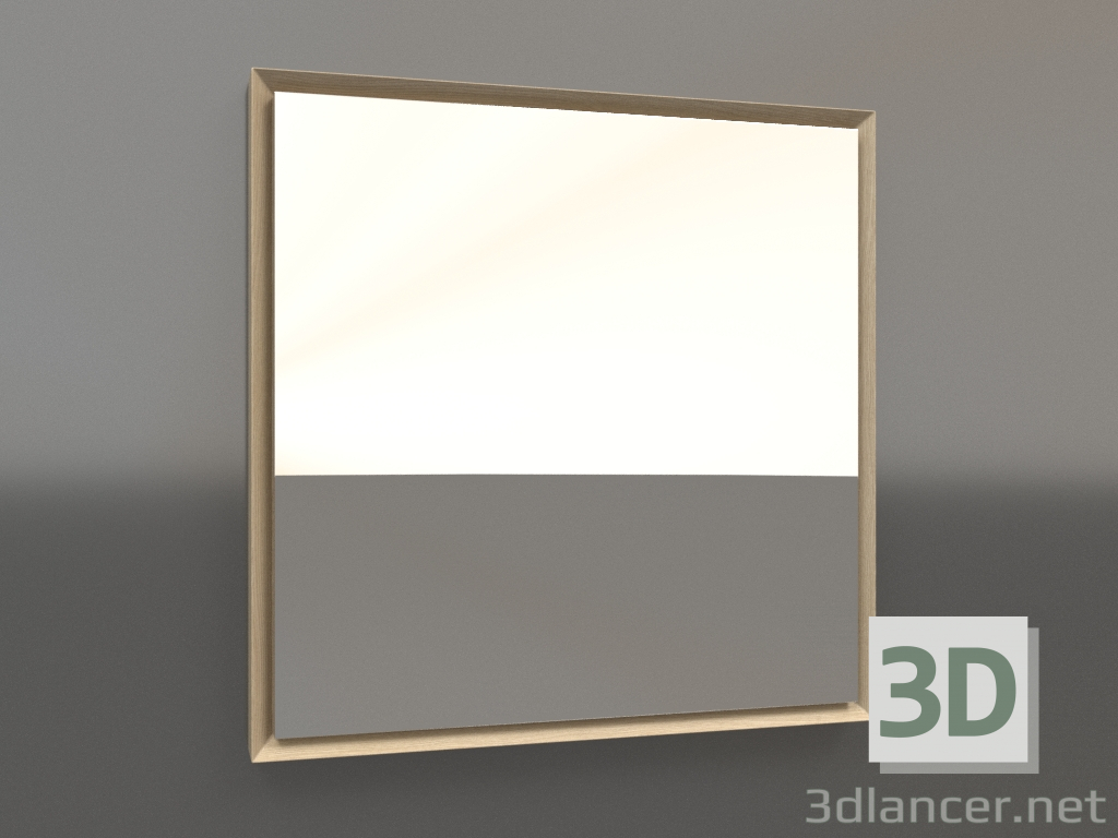 3D Modell Spiegel ZL 21 (600x600, Holz weiß) - Vorschau