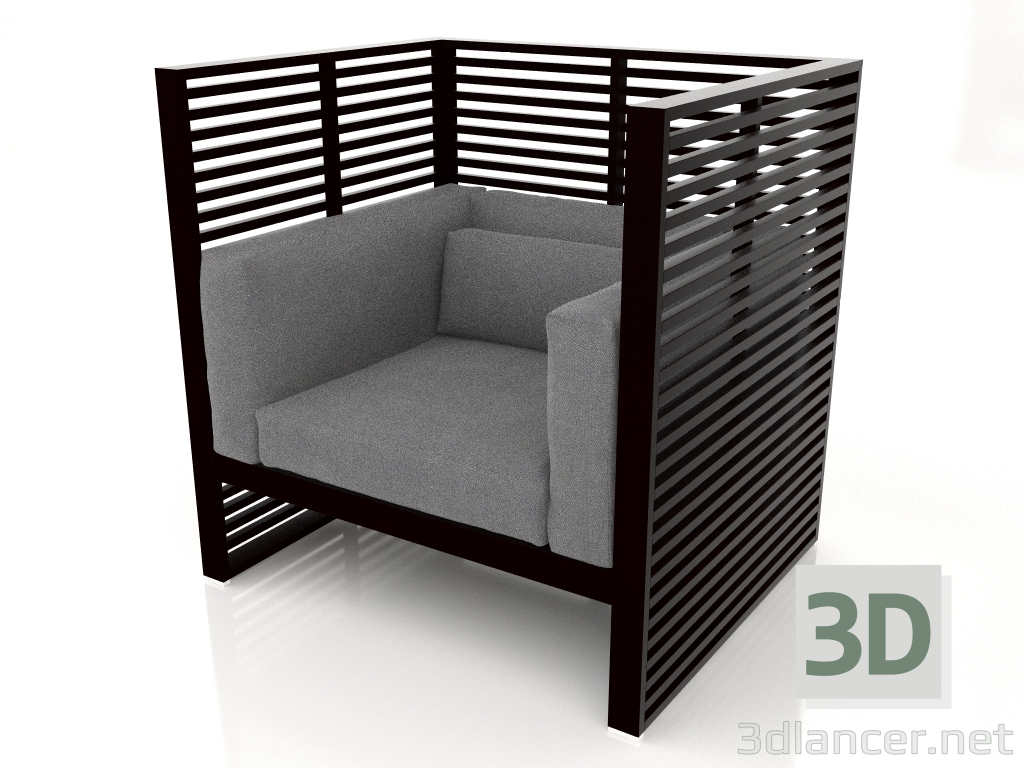 3D modeli Dinlenme koltuğu Normando (Siyah) - önizleme