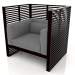3D modeli Dinlenme koltuğu Normando (Siyah) - önizleme