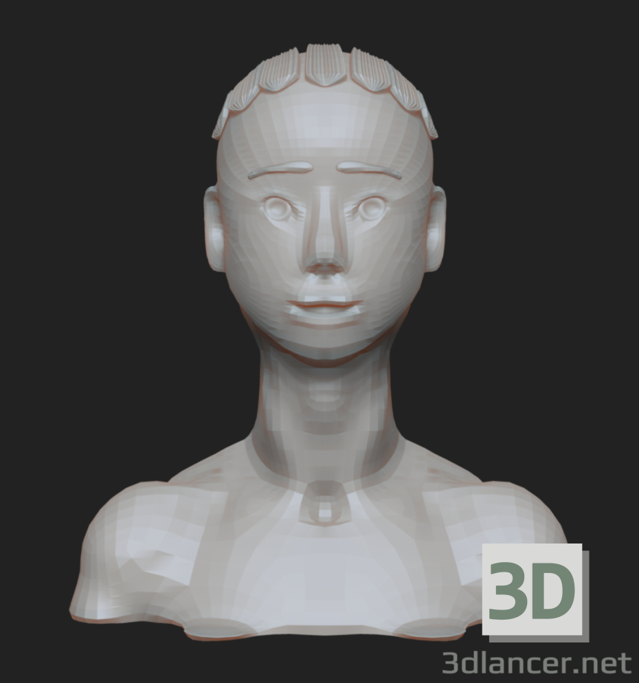 modèle 3D Caricature - preview