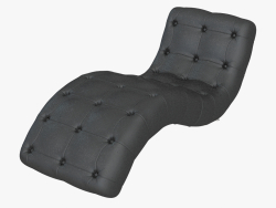Canapé en style Art déco avec revêtement en cuir H138