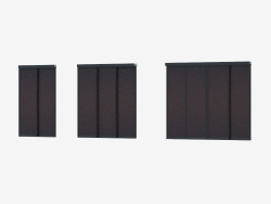 Interroom partition of A7 (black wood wenge)