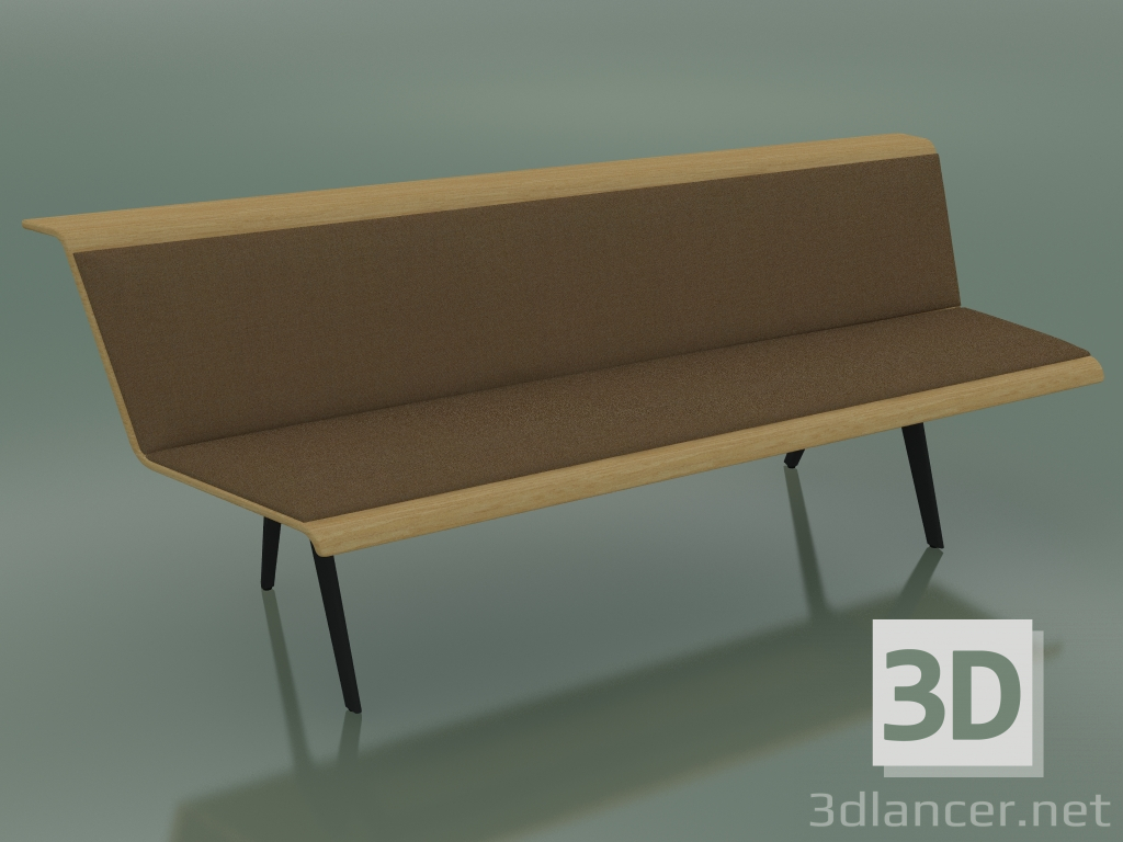 modèle 3D Module Triple Corner Waiting 4513 (135 ° à droite, chêne naturel) - preview