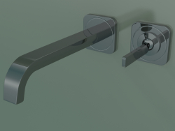 Single lever basin mixer for concealed installation, wall-mounted (36106330, Polished Black Chrome)