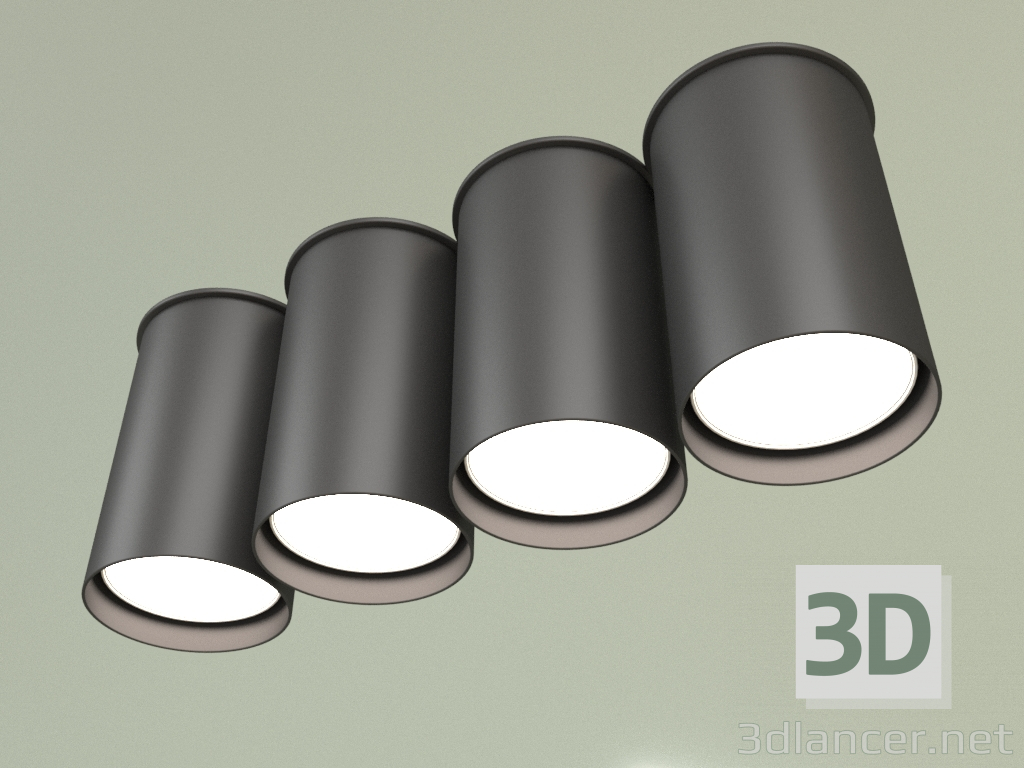 3d модель Точечный светильник BP 5430-4 (Черный) – превью