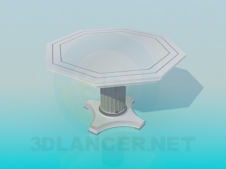 3d модель Столик на одній ніжці – превью 3d модель Столик на одній ніжці – превью