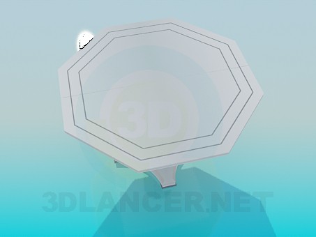 3d модель Столик на одній ніжці – превью 3d модель Столик на одній ніжці – превью
