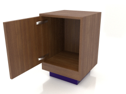 Table de chevet (ouverte) TM 04 (400x400x600, bois brun clair)