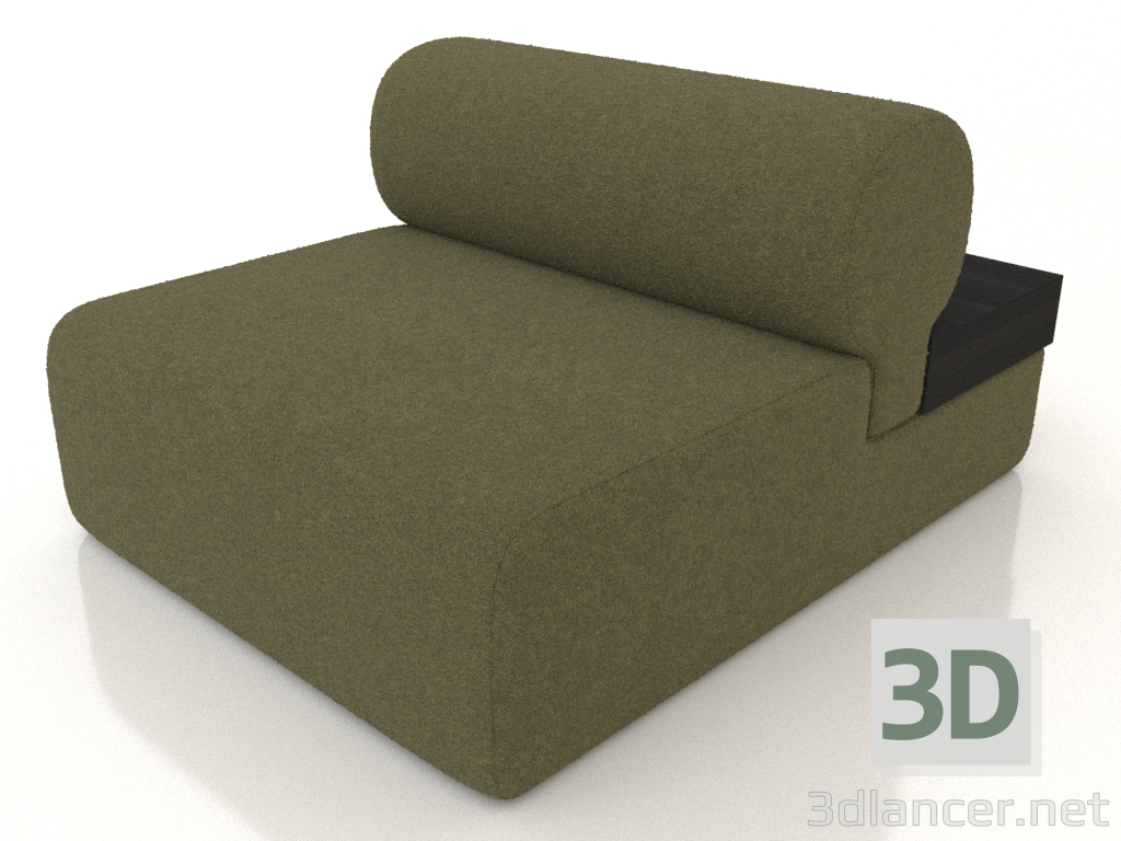 modèle 3D Canapé modulaire en chêne (section 3.1) - preview
