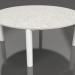 modèle 3D Table basse D 90 (Blanc, DEKTON Sirocco) - preview