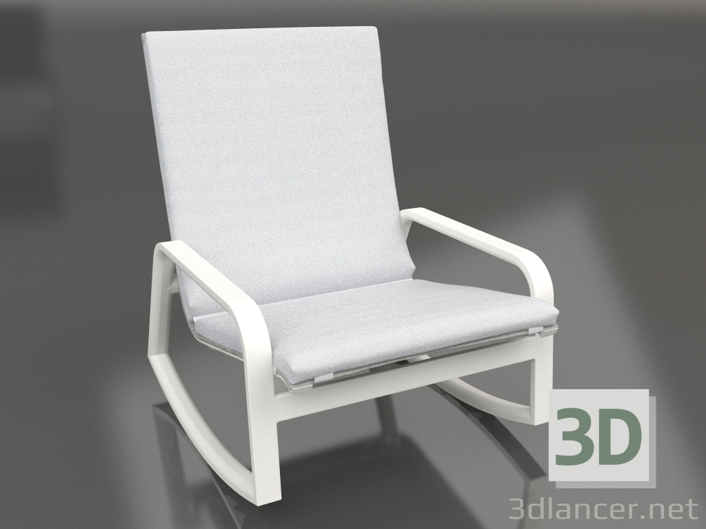 modèle 3D Chaise à bascule (Gris agate) - preview