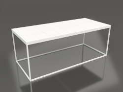 Table basse vitrée (blanc)