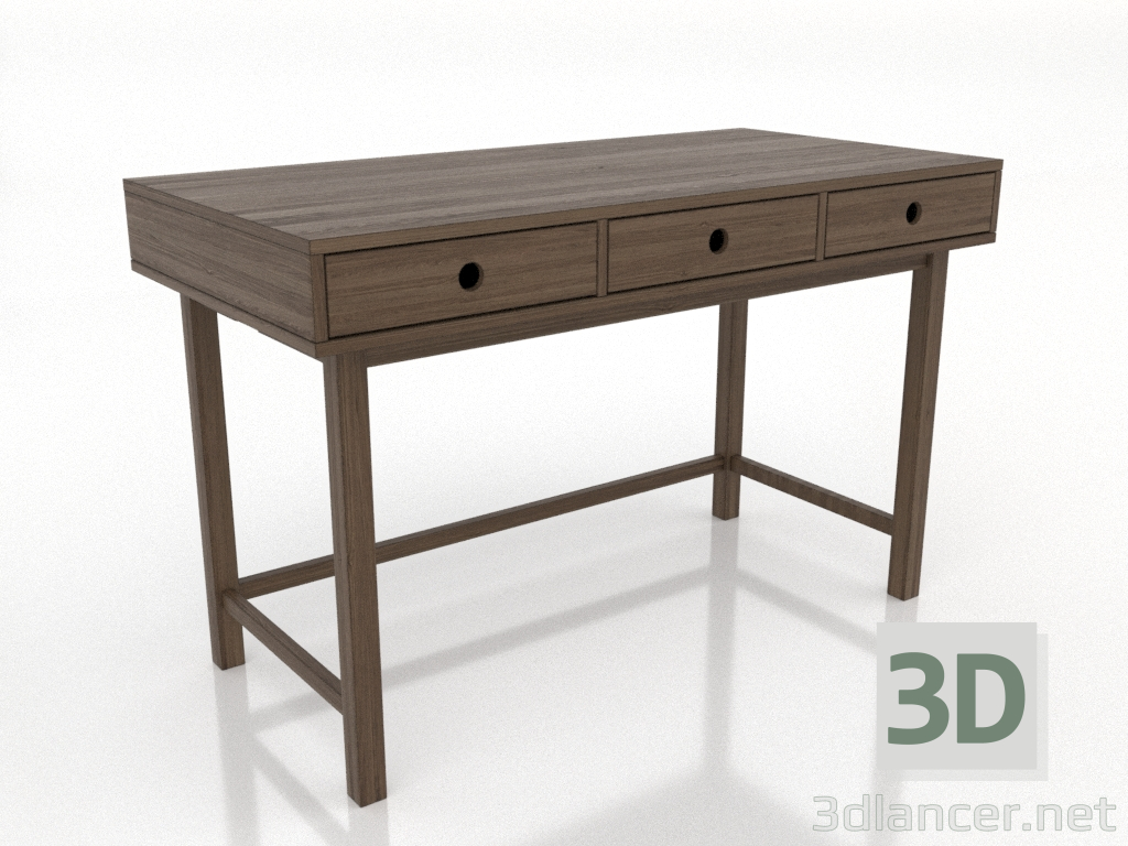 modèle 3D Bureau 1 1200 X 600 mm (frêne éclairci noyer) - preview modèle 3D Bureau 1 1200 X 600 mm (frêne éclairci noyer) - preview