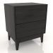 modello 3D Comodino LEMAR 2 cassetti (rovere nero) - anteprima
