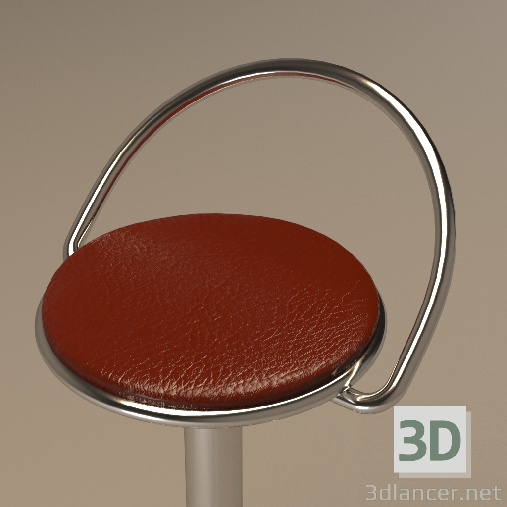 3d bar chair model buy - render