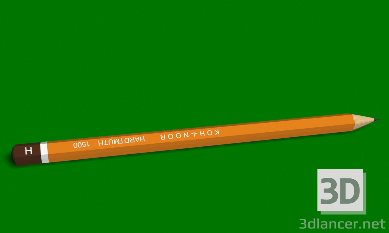 3d модель карандаш – превью