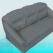 3D Modell Sofa - Vorschau