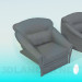 3D Modell Sofa - Vorschau