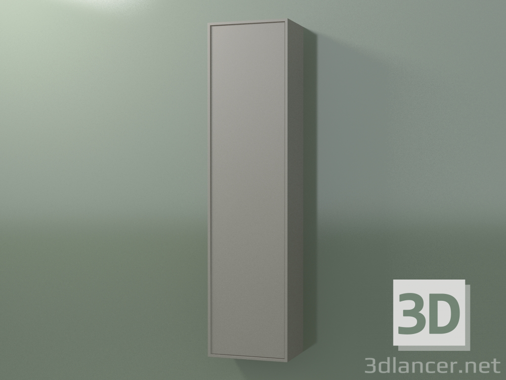 3 डी मॉडल 1 दरवाजे के साथ दीवार कैबिनेट (8BUBECD01, 8BUBECS01, क्ले C37, L 36, P 24, H 144 सेमी) - पूर्वावलोकन