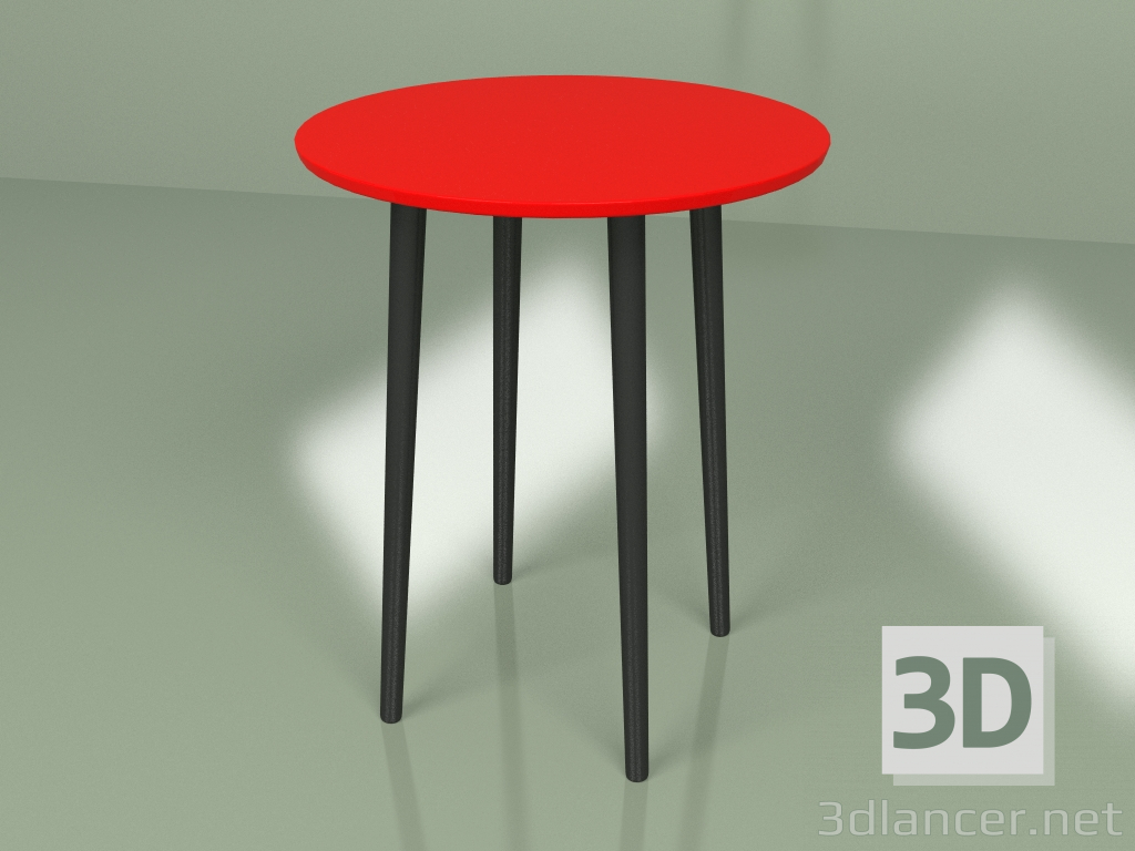 Modelo 3d Mini mesa Sputnik (vermelho) - preview