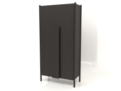 Wardrobe with long handles (without rounding) W 01 (1000x450x2000, wood brown dark)